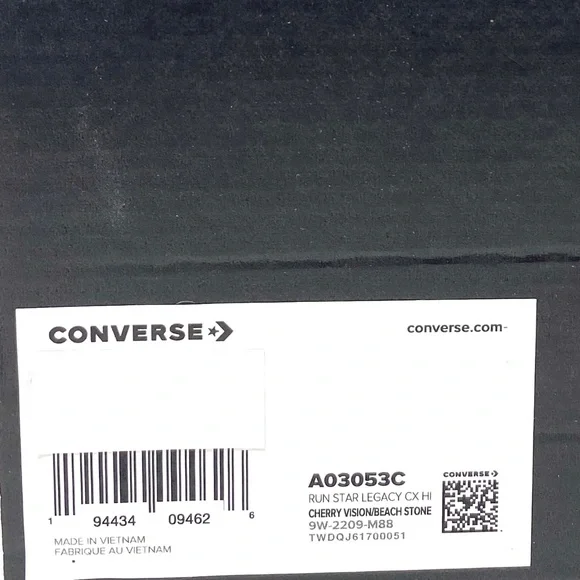 Converse Run Star Legacy CX Platform Shoes Women's Cherry Knit High Top A03053C - Picture 10 of 11